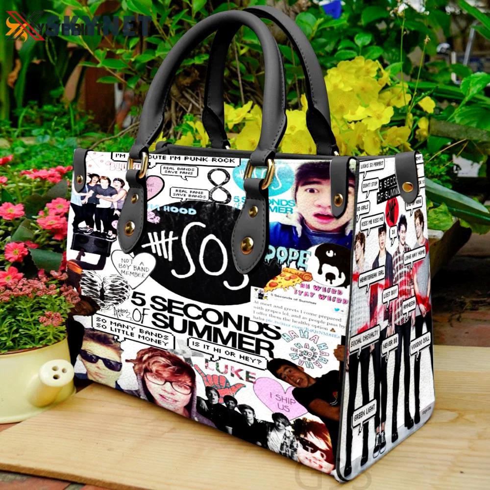 5 seconds of summer leather bag for women gift 1314 Women Leather Hand Bag