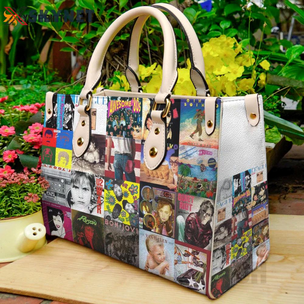 80’s music  leather bag for women gift 1113 Women Leather Hand Bag