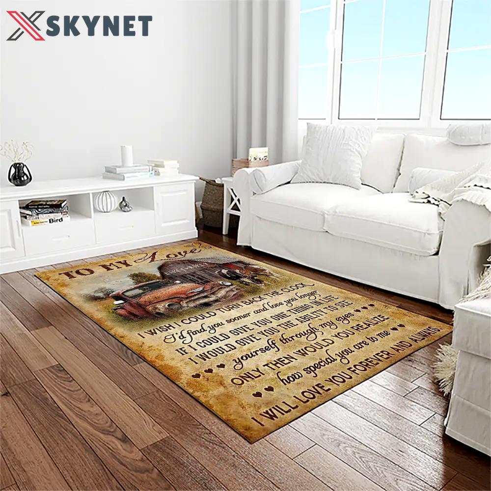 A letter to father, thanks gift to the best dad ever quote area rug meaningful gift for father’s day 01 Rectangle Rug