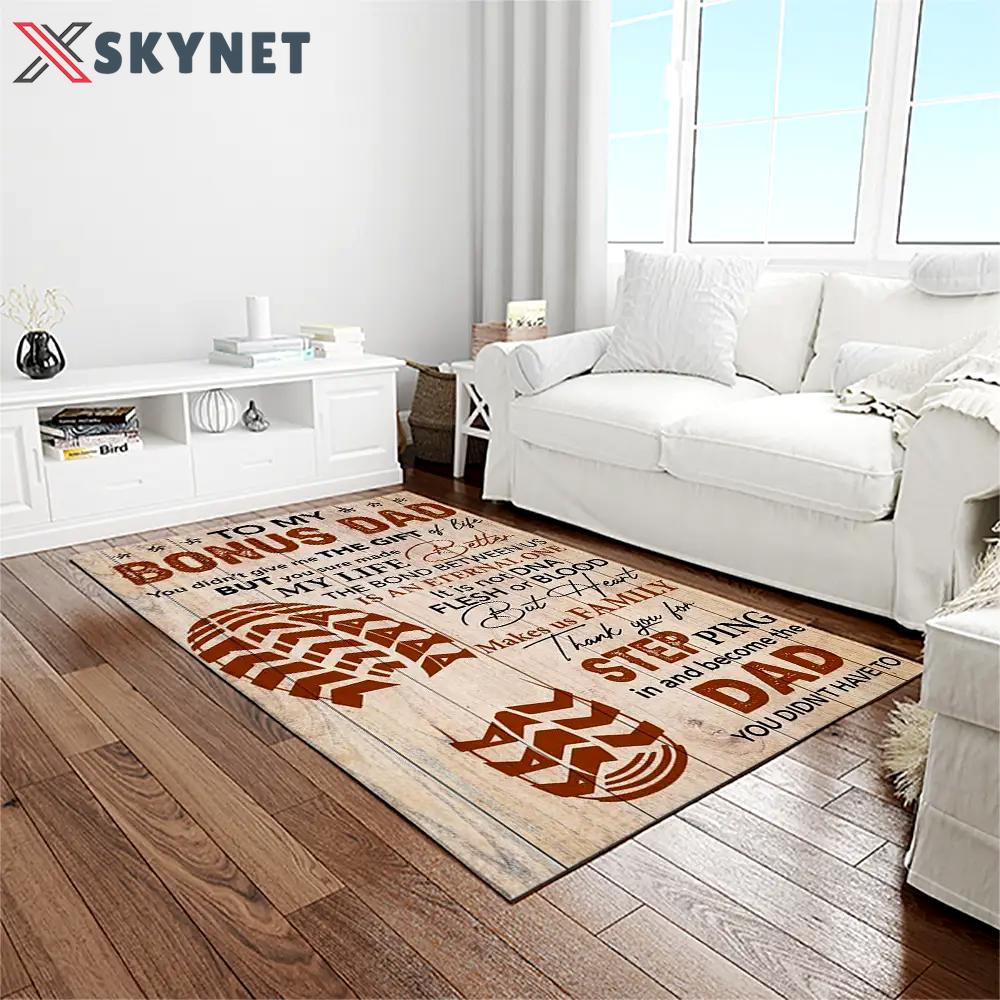 A letter to father, thanks gift to the best dad ever quote area rug meaningful gift for father’s day 03 Rectangle Rug
