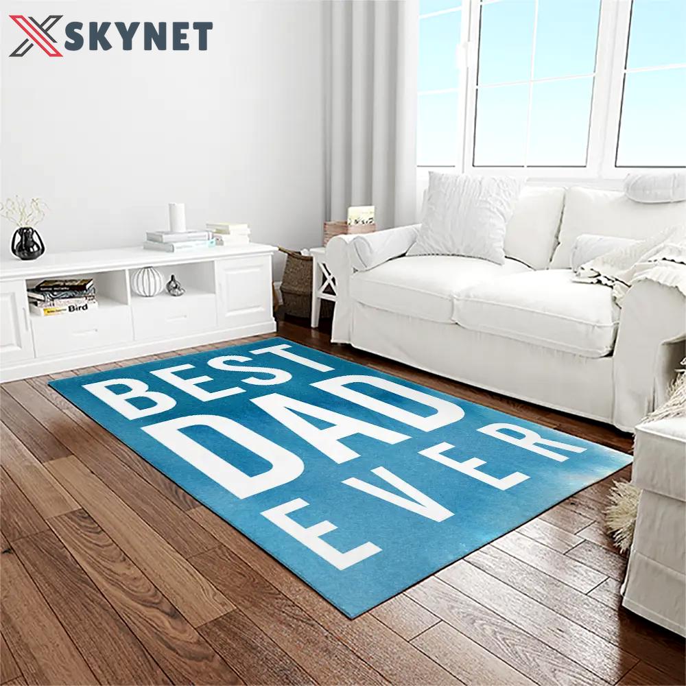 A letter to father, thanks gift to the best dad ever quote area rug meaningful gift for father’s day 14 Rectangle Rug