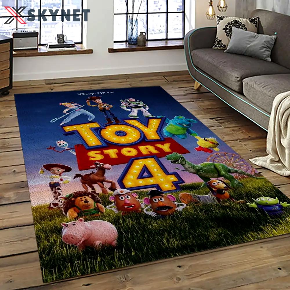A toy story characters cartoon movie carpet rectangle area rug for living room bedroom decor ats14 Rectangle Rug