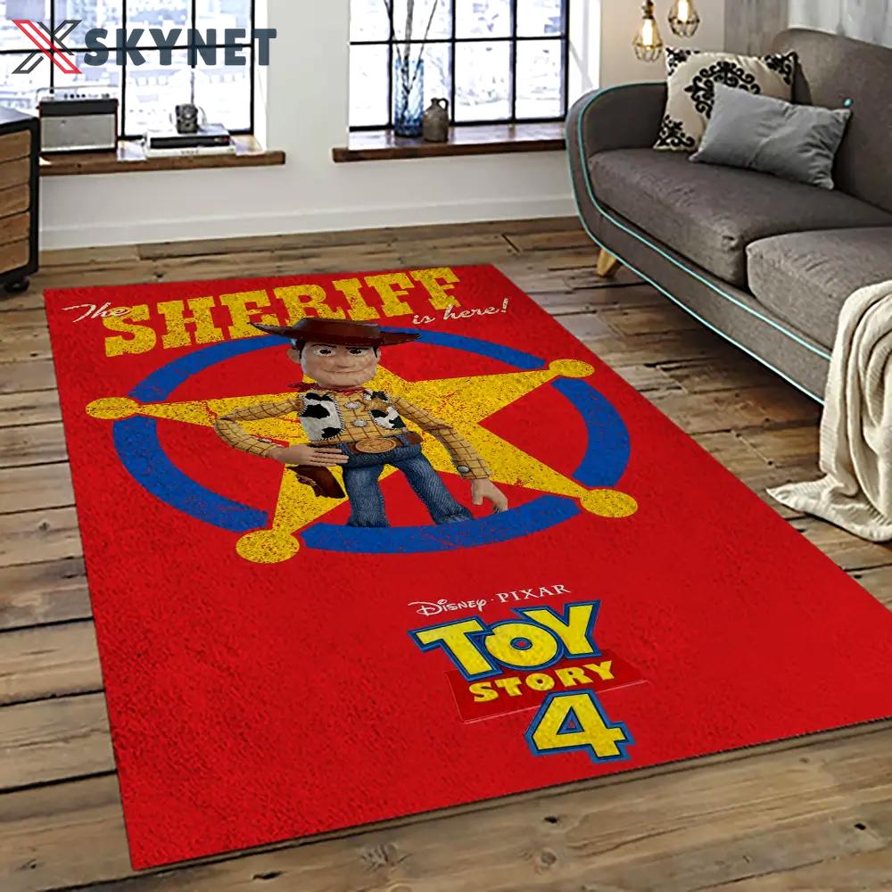 A toy story characters cartoon movie carpet rectangle area rug for living room bedroom decor ats24 Rectangle Rug
