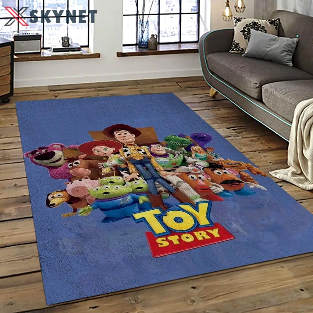 A toy story characters cartoon movie carpet rectangle area rug for living room bedroom decor ats26 Rectangle Rug