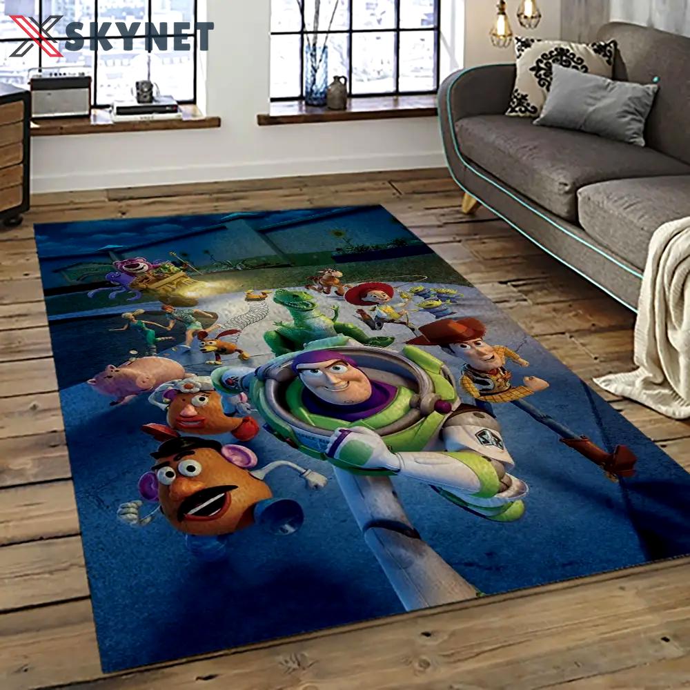 A toy story characters cartoon movie carpet rectangle area rug for living room bedroom decor ats41 Rectangle Rug