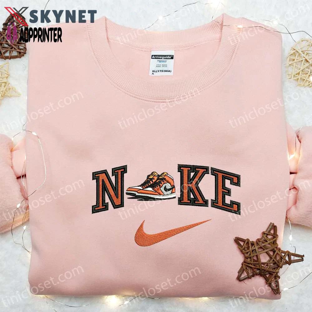 Air jordan x nike embroidered shirt sweatshirt and hoodie – custom nike inspired apparel Embroidered Shirt