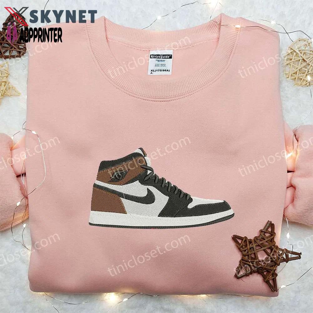 Air jordan x nike swoosh embroidered hoodie & shirt: best family gift Embroidered Shirt