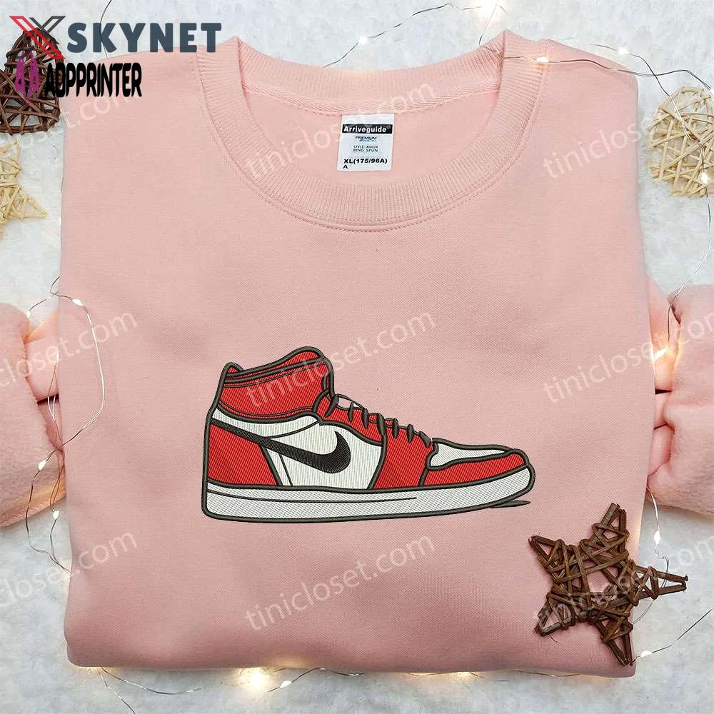 Air jordan x nike swoosh hoodie & embroidered shirt: best family gifts Embroidered Shirt