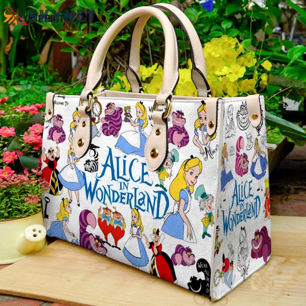 Alice in wonderland a01 leather bag g95 949 Women Leather Hand Bag