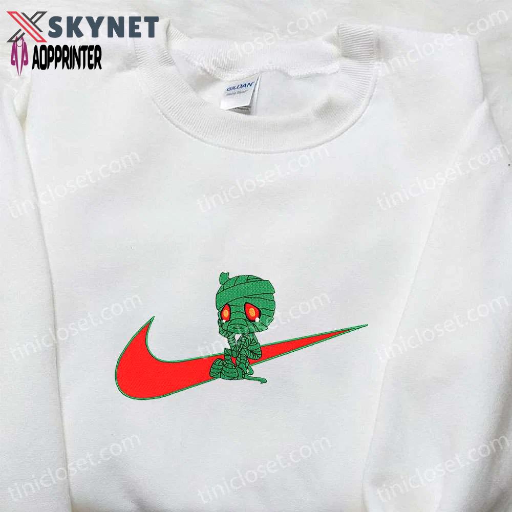 Amumu x nike swoosh game & league of legends embroidered shirt nike inspired design Embroidered Shirt