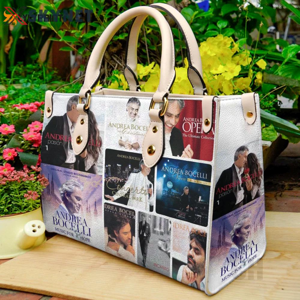 Andrea bocelli leather bag for women gift 1902 Women Leather Hand Bag