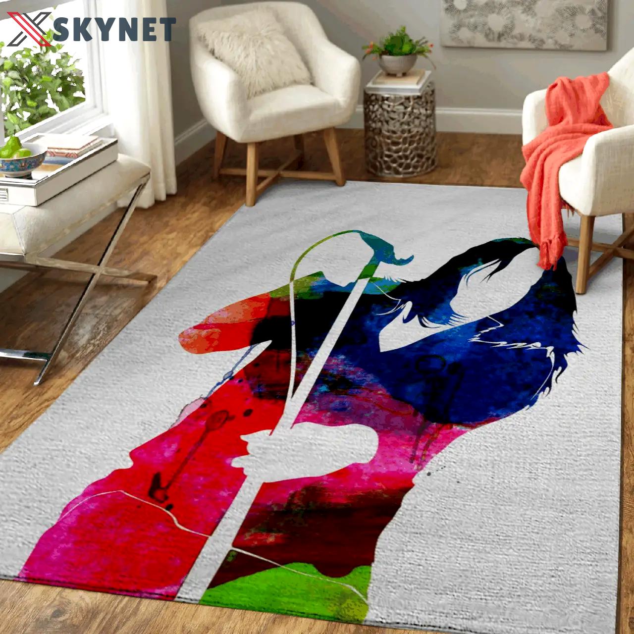 Anthony watercolor music legends area rug living room carpet rug regtangle carpet floor decor home decor Rectangle Rug