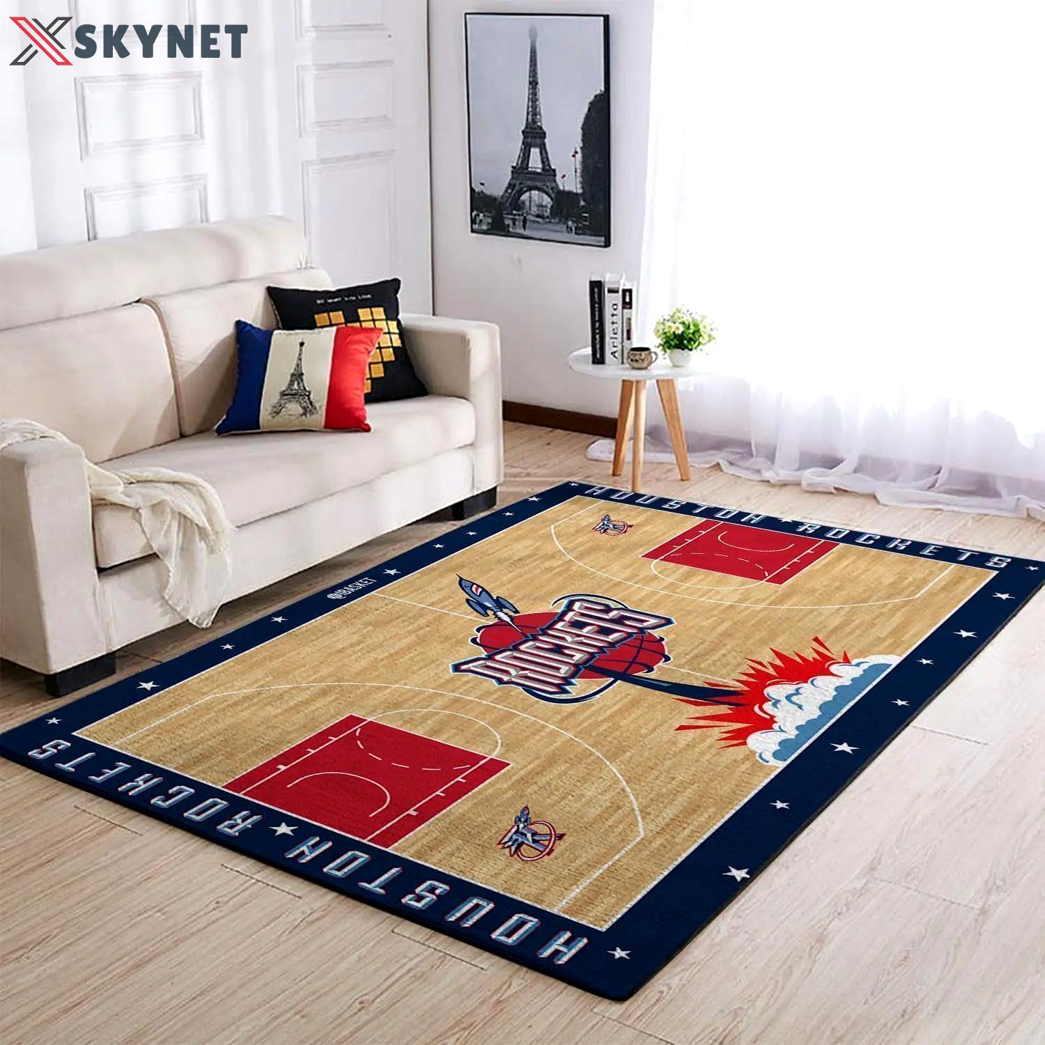 Area rug nba basketball team logo carpet living room rugs rug regtangle carpet floor decor home decor v3347 Rectangle Rug