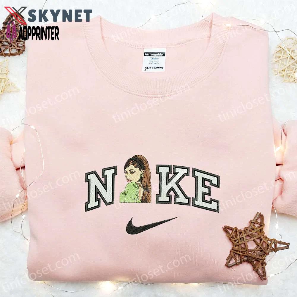 Ariana grande x nike embroidered shirt & hoodie: best fandom gift idea Embroidered Shirt