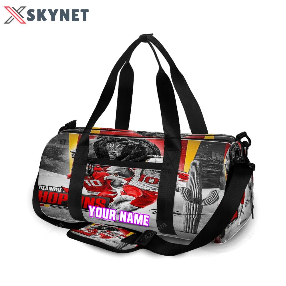 Arizona cardinals deandre hopkins 10 personalized name travel bag gym bag 462 Travel Bag