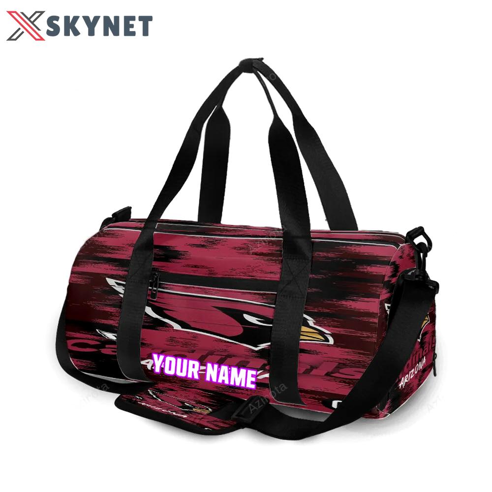 Arizona cardinals logo personalized name travel bag gym bag 1782 Travel Bag