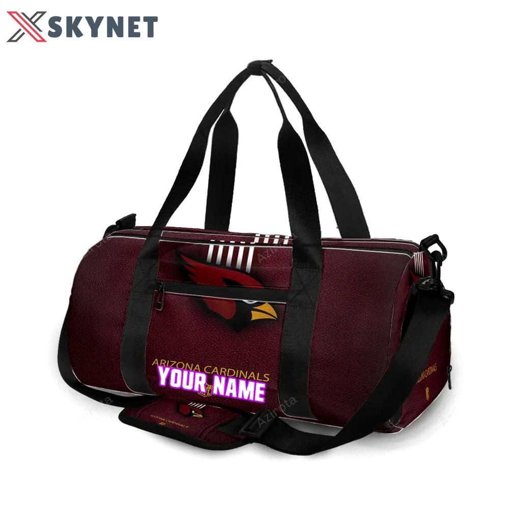 Arizona cardinals logo v1 personalized name travel bag gym bag 1252 Travel Bag
