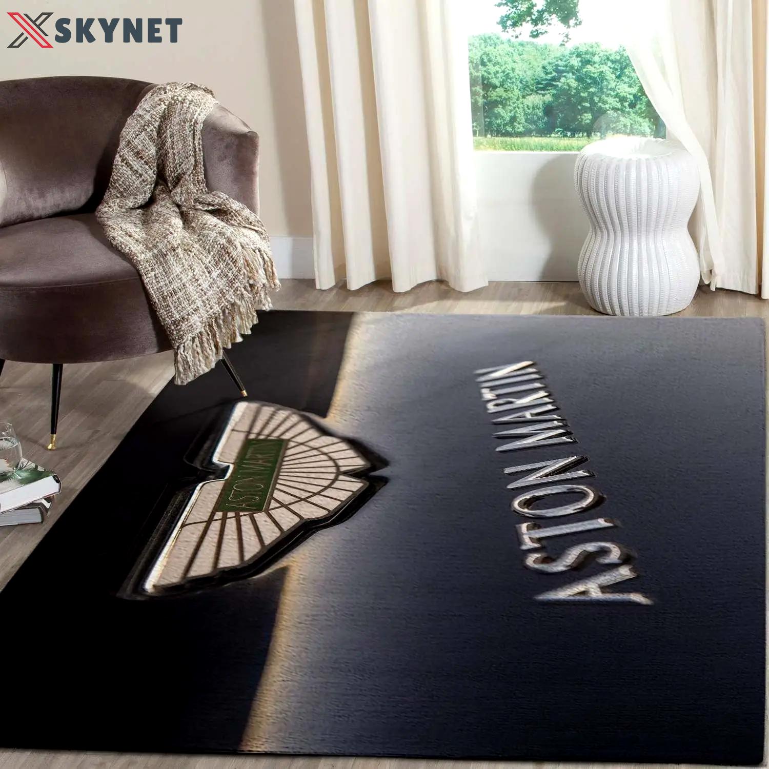 Aston martin logo supercars area rugs living room carpet fn161215 rug regtangle Rectangle Rug