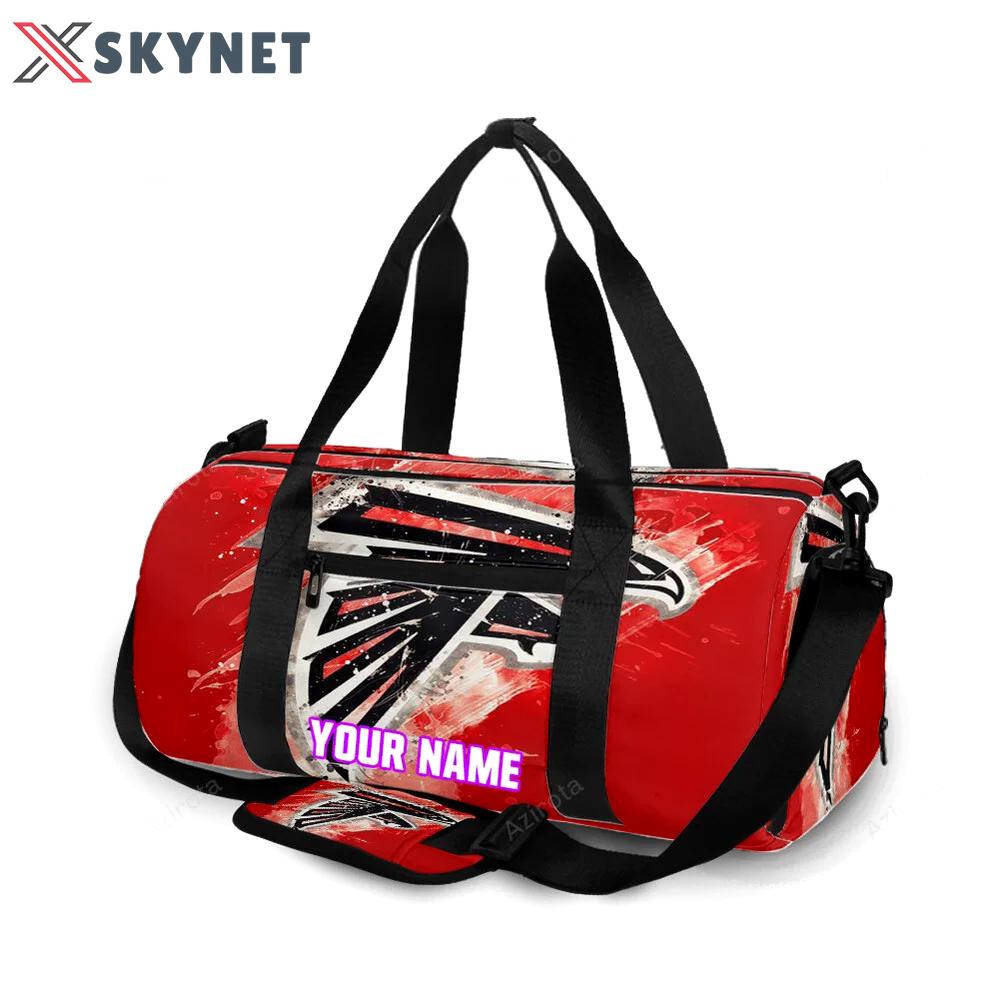 Atlanta falcons brush texture2 personalized name travel bag gym bag 257 Travel Bag