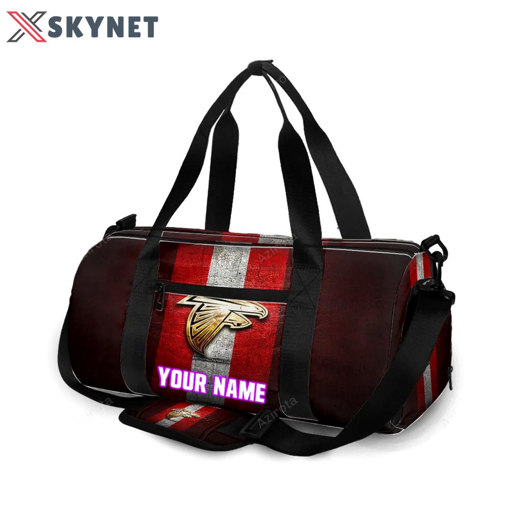 Atlanta falcons golden logo personalized name travel bag gym bag 1001 Travel Bag