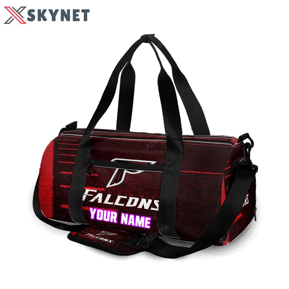 Atlanta falcons grass field2 personalized name travel bag gym bag 921 Travel Bag