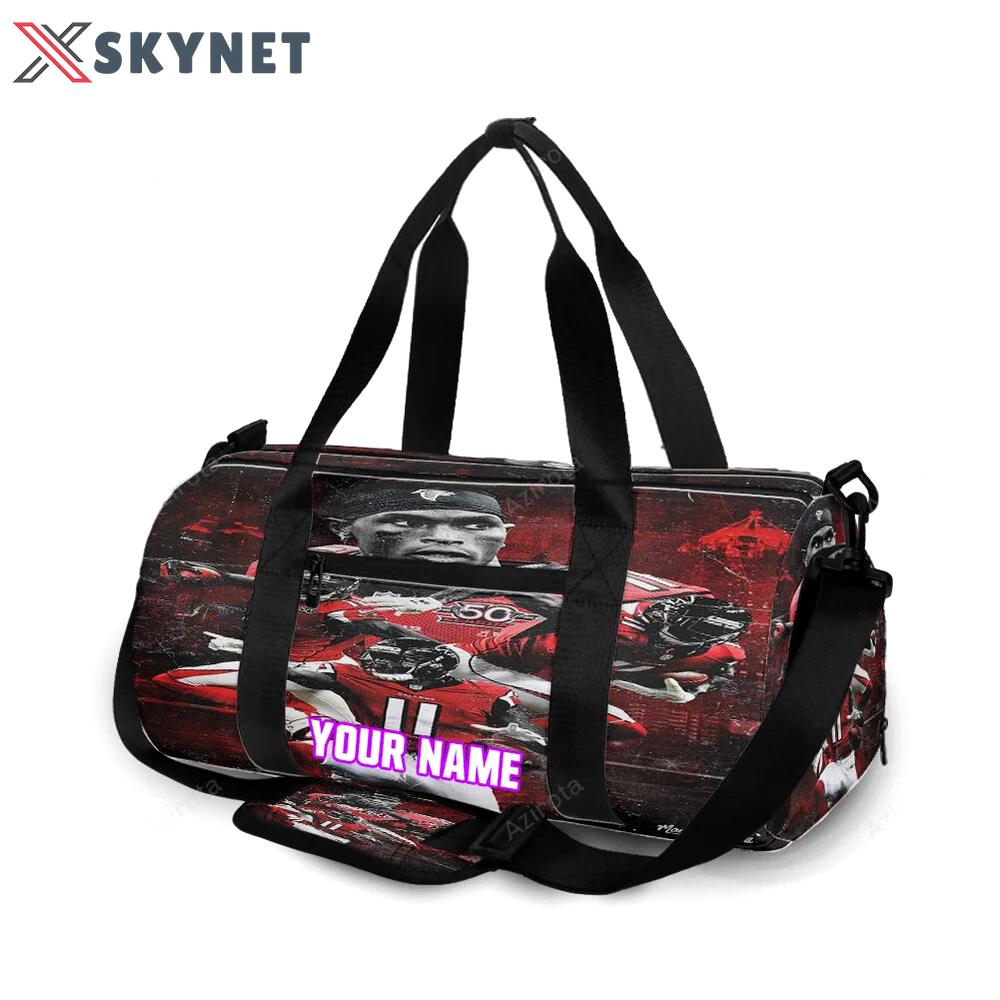Atlanta falcons julio jones 11 v3 personalized name travel bag gym bag 333 Travel Bag