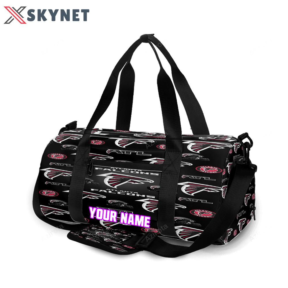 Atlanta falcons logo helmet2 personalized name travel bag gym bag 1187 Travel Bag