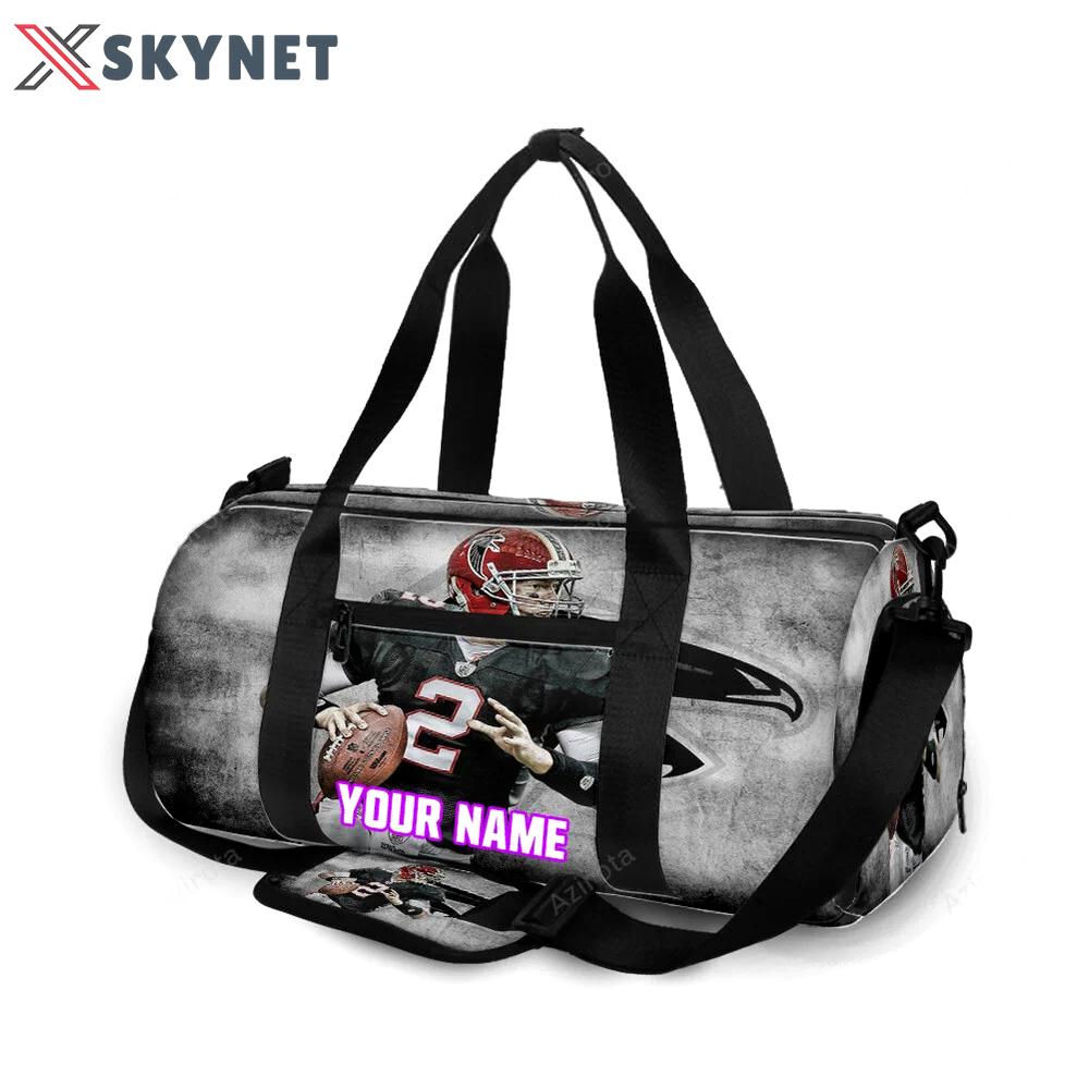 Atlanta falcons matt ryan 2 personalized name travel bag gym bag 591 Travel Bag