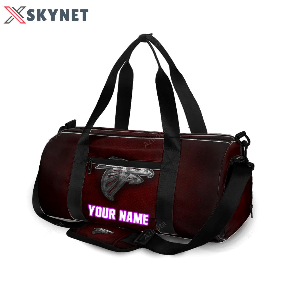 Atlanta falcons metal3 personalized name travel bag gym bag 652 Travel Bag