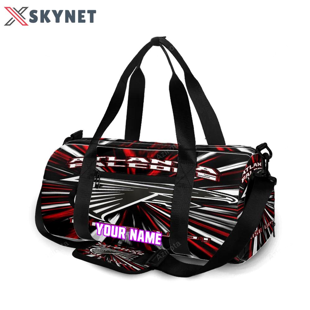 Atlanta falcons rise up v3 personalized name travel bag gym bag 795 Travel Bag