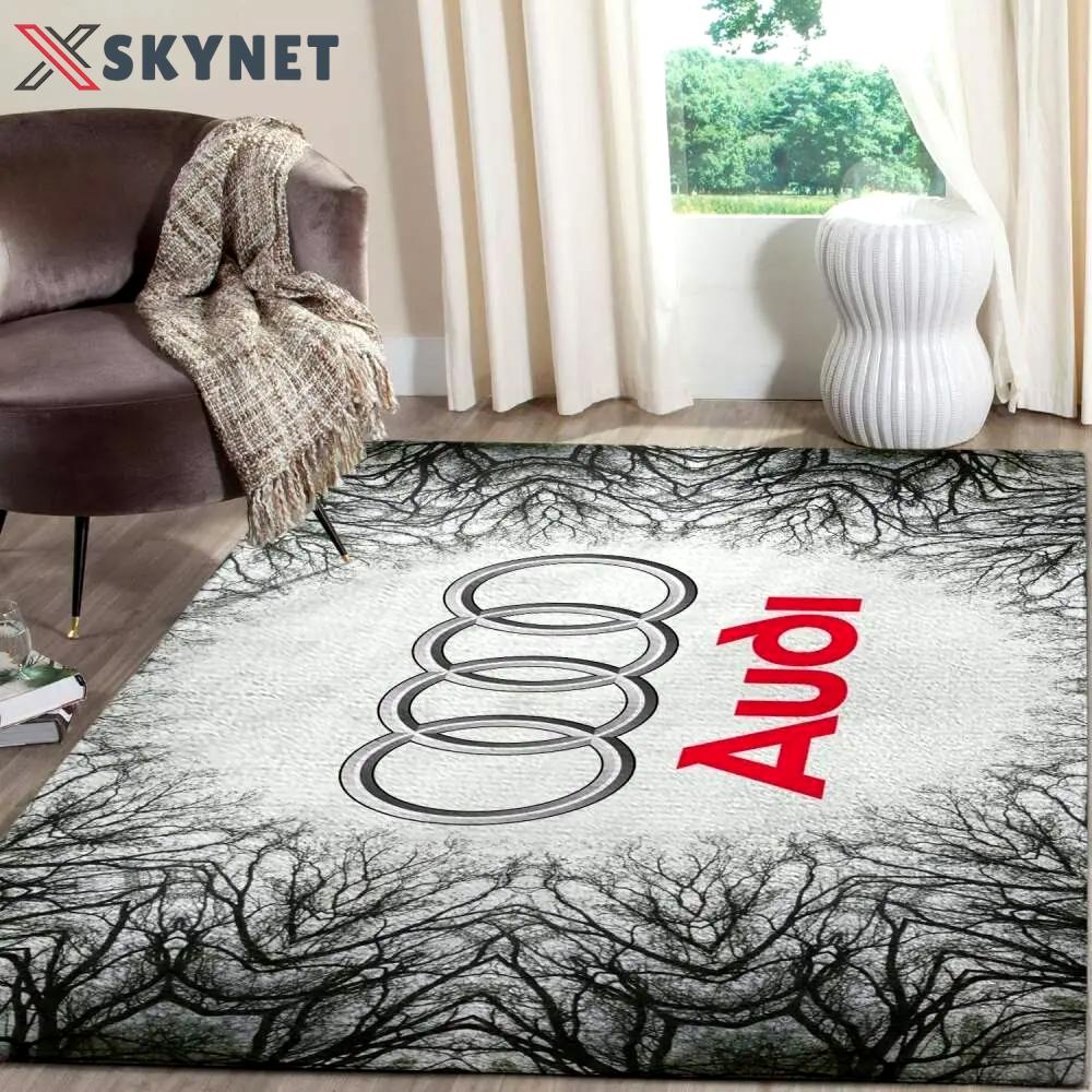 Audi logo supercars area rugs living room carpet fn131218 rug regtangle Rectangle Rug