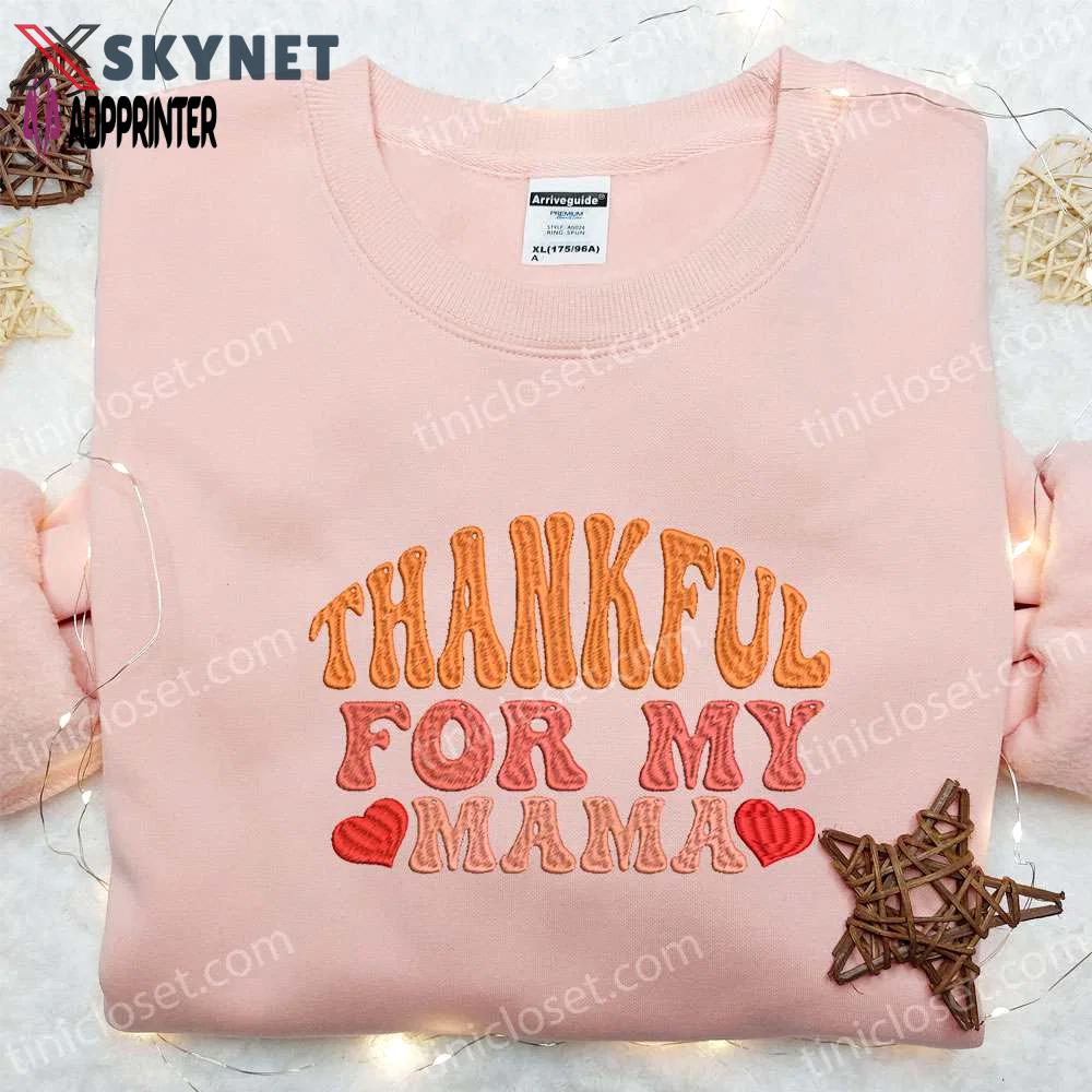 Autumn embroidered shirt & custom hoodie: perfect gift ideas for moms Embroidered Shirt