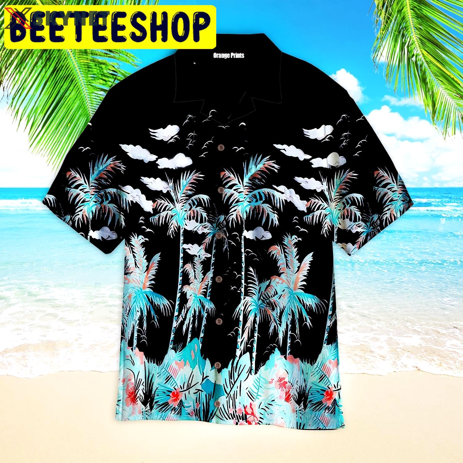 Awesome tropical beach hawaiian shirt Hawaii Shirt Shorts & Flip Flops