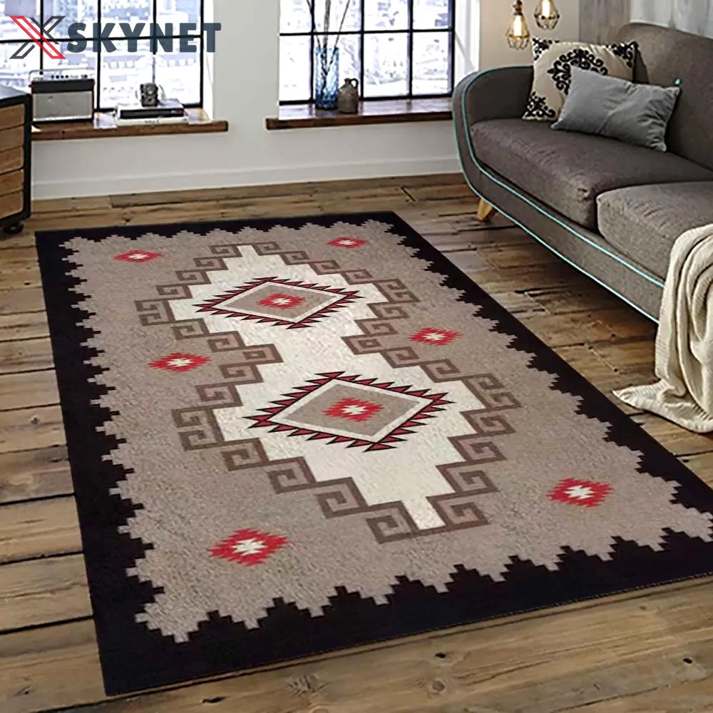 Aztec southwestern geometric shape pattern carpet area rug best gift for home decor event gift asg57 Rectangle Rug