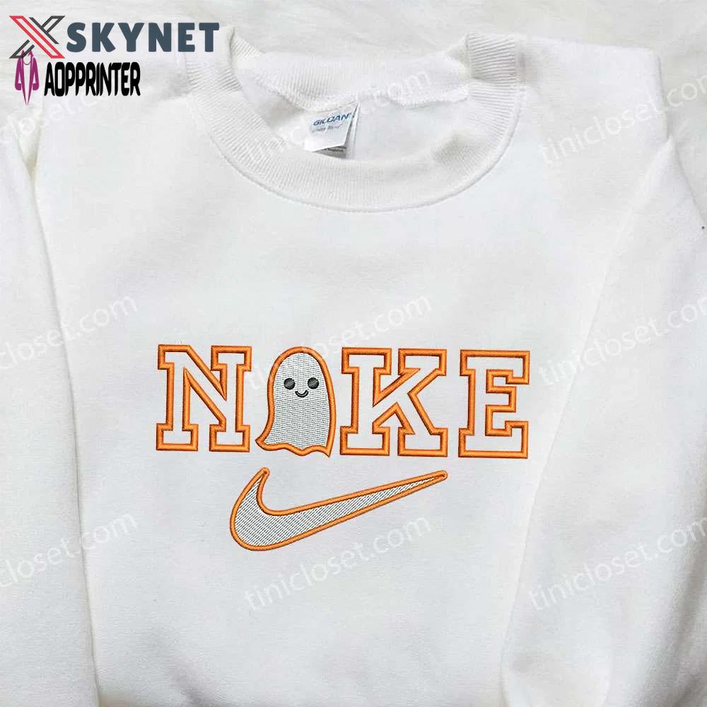 Baby ghost x nike embroidered sweatshirt – halloween inspired shirt Embroidered Shirt