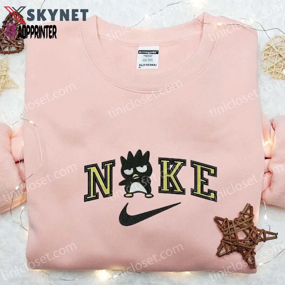 Badtz maru x nike & hello kitty cartoon embroidered shirts: nike-inspired apparel for fun & style Embroidered Shirt