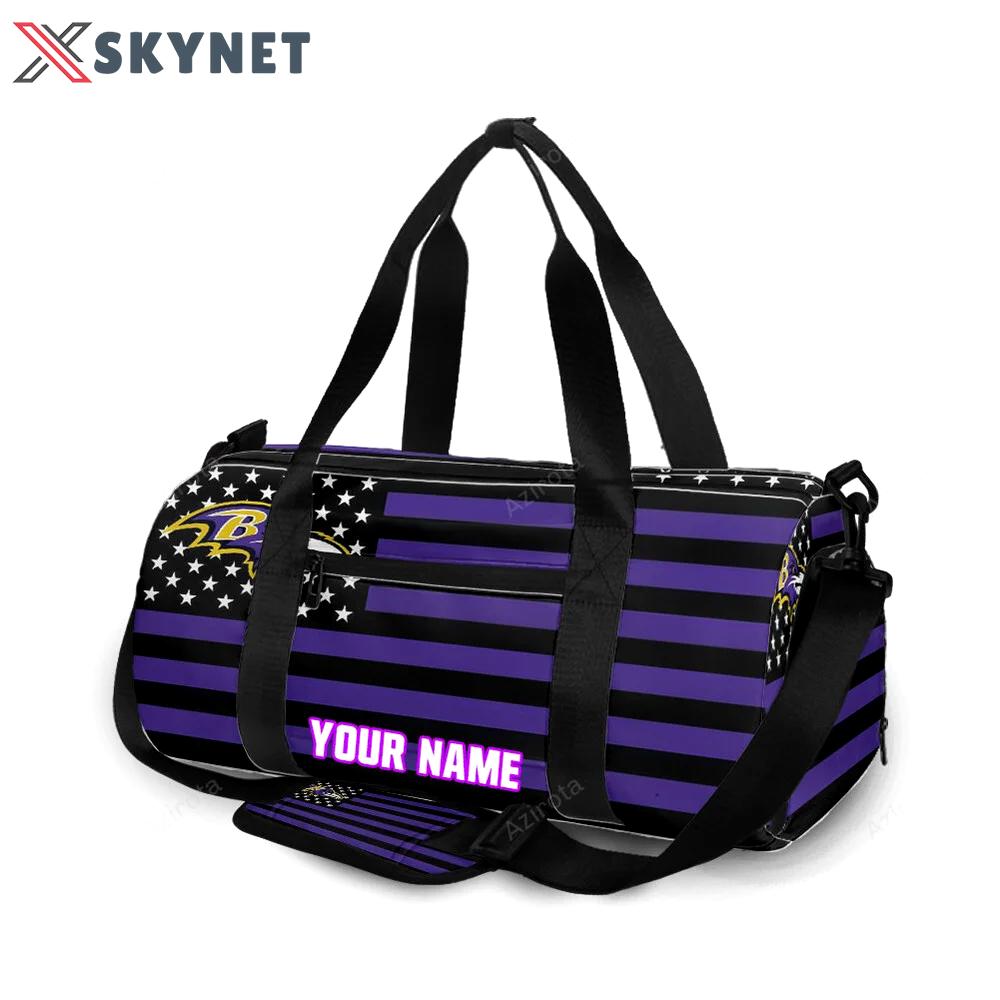 Baltimore ravens flag1 personalized name travel bag gym bag 1786 Travel Bag