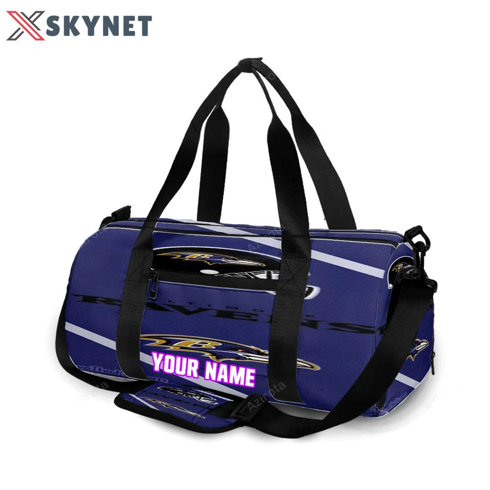 Baltimore ravens helmet3 personalized name travel bag gym bag 2087 Travel Bag