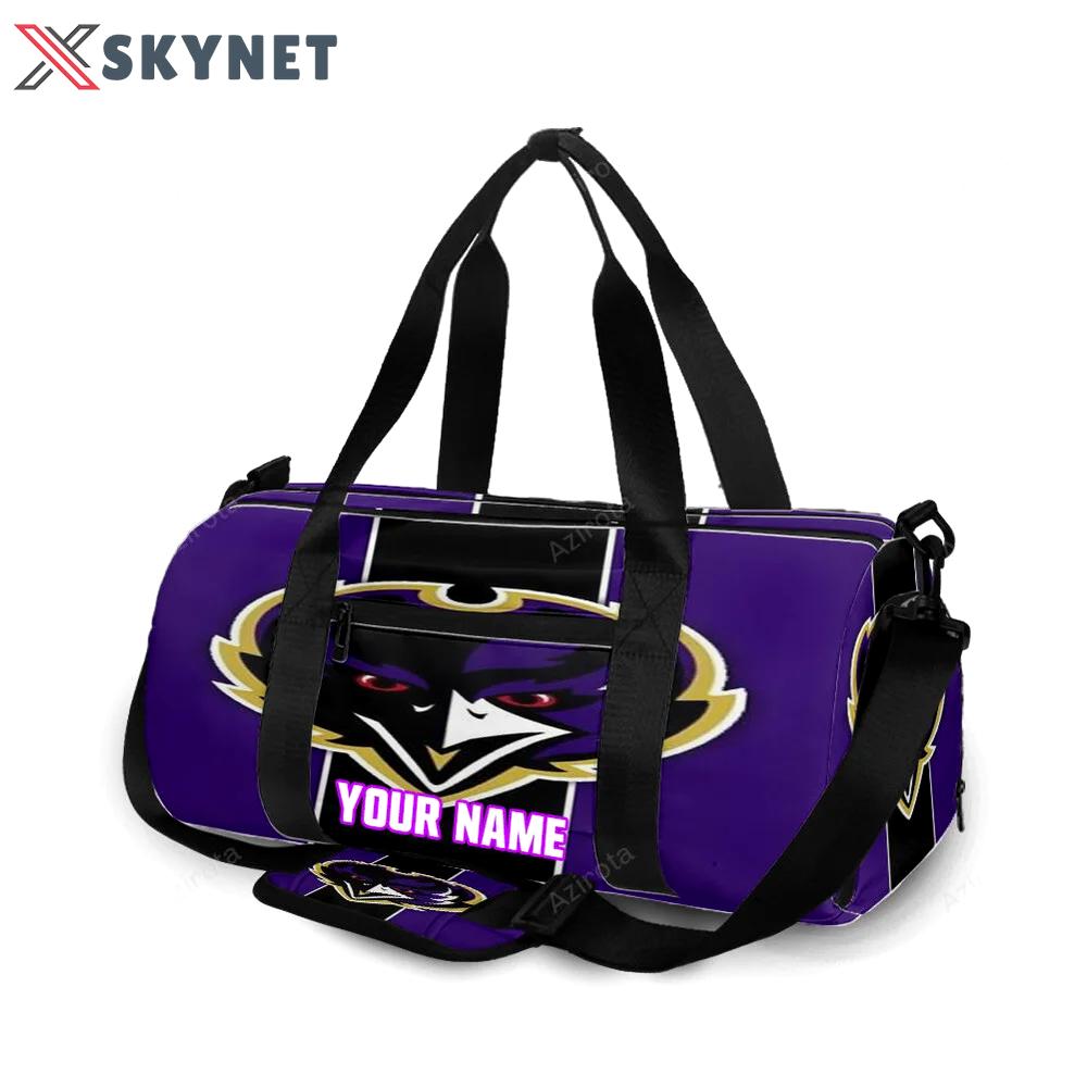 Baltimore ravens logo12 personalized name travel bag gym bag 1047 Travel Bag