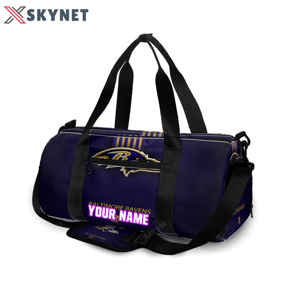 Baltimore ravens logo6 personalized name travel bag gym bag 1173 Travel Bag
