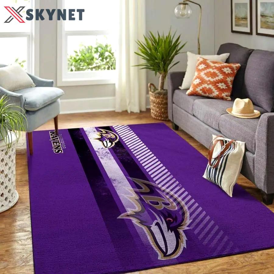 Baltimore ravens nfl fan rug living room rug home decor retangle rug 19122610 Rectangle Rug