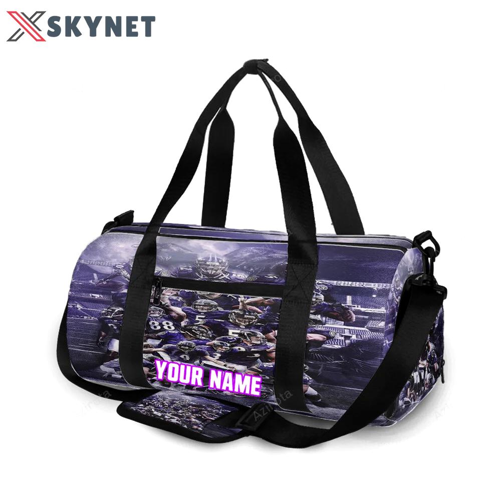 Baltimore ravens team7 personalized name travel bag gym bag 1229 Travel Bag