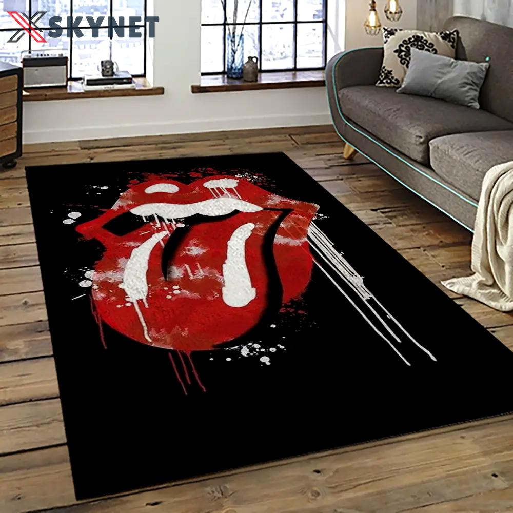 Band the rolling stones music carpet rectangle area rug for living room bedroom decor trs54 Rectangle Rug