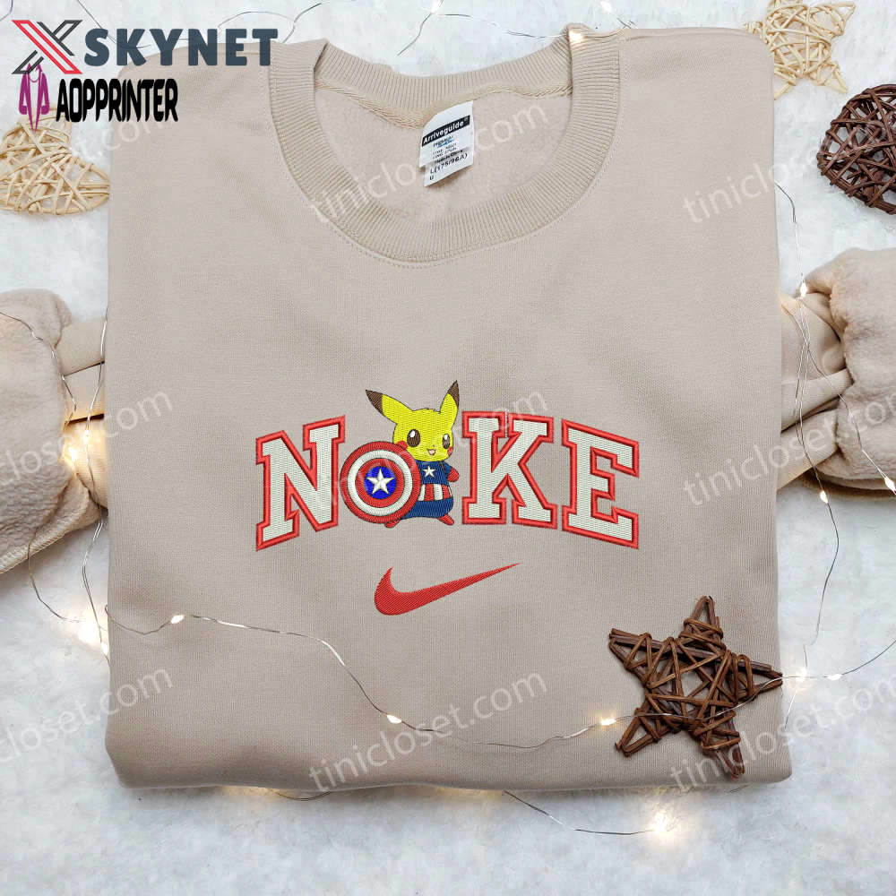 Baseball classic cap men hattain pikachu x nike embroidered shirt – premium pokemon nike shirt Embroidered Shirt