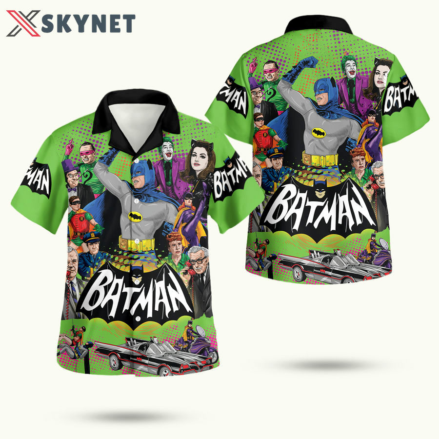 Batman heros villains batmobile hawaiian shirt Hawaii Shirt Shorts & Flip Flops