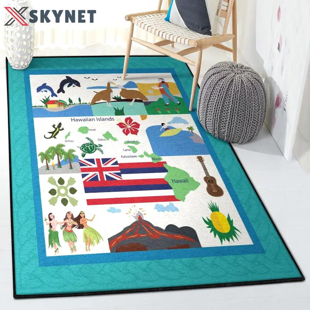 Beach cool rugs, hawaiian rug Rectangle Rug
