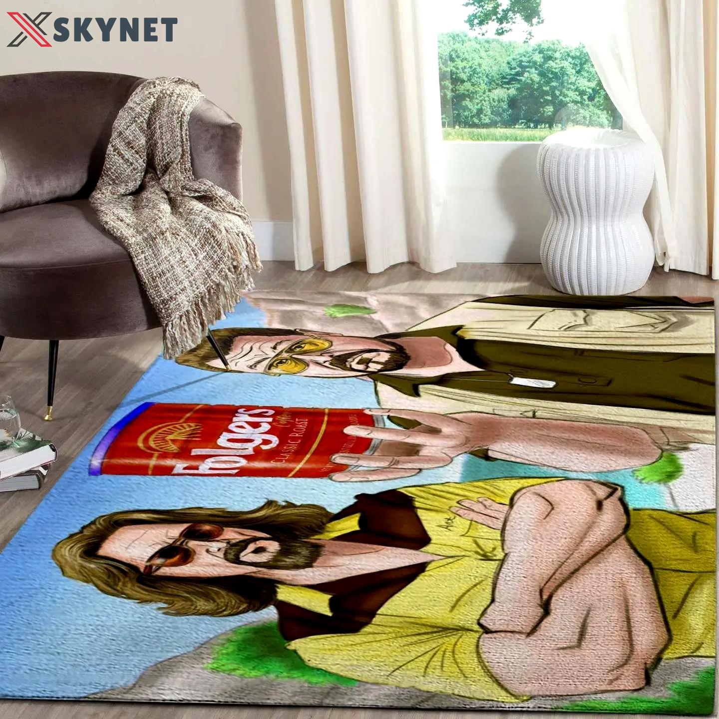 Big lebowski area rug living room rug home decor movie floor decor the us decor Rectangle Rug