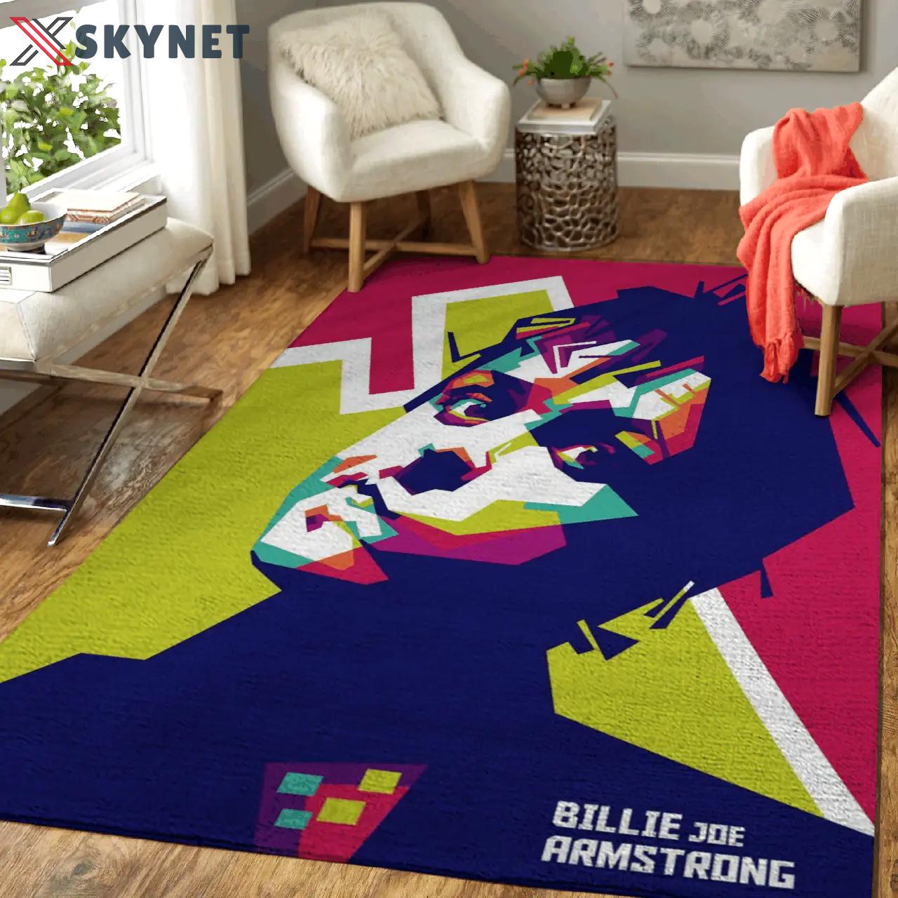 Billie joe armstrong music art for fans area rug living room carpet rug regtangle carpet floor decor home decor Rectangle Rug