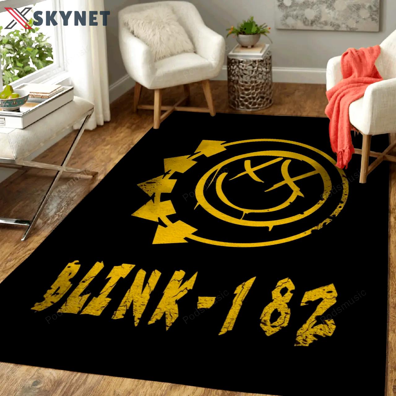 Blink 182 music artwork art for fans area rug living room carpet rug regtangle carpet floor decor home decor Rectangle Rug