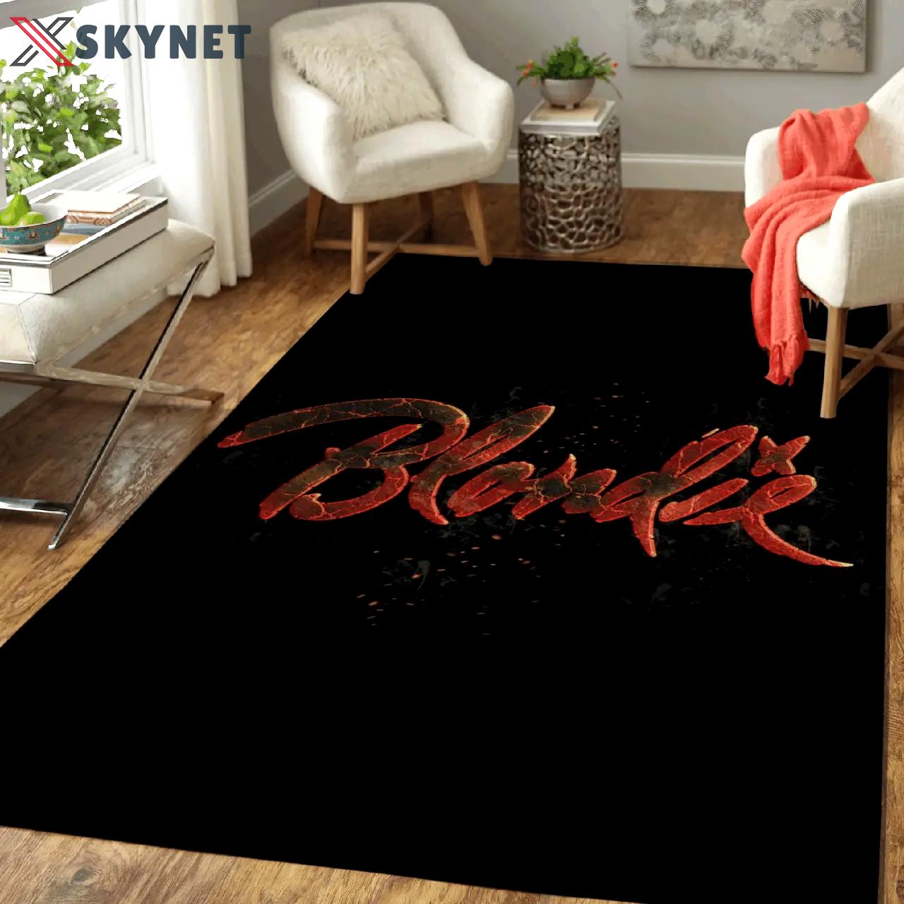 Blondie music bands art for fans area rug living room carpet rug regtangle carpet floor decor home decor Rectangle Rug